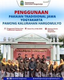 PENGGUNAAN PAKAIAN TRADHISIONAL JAWA GAGRAK NGAYOGYAKARTA 